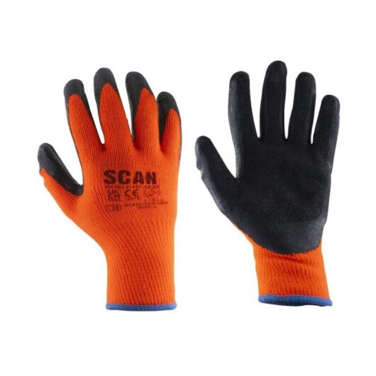 Scan - Thermal Latex Coated Gloves - m (Size 8) scagloksthm