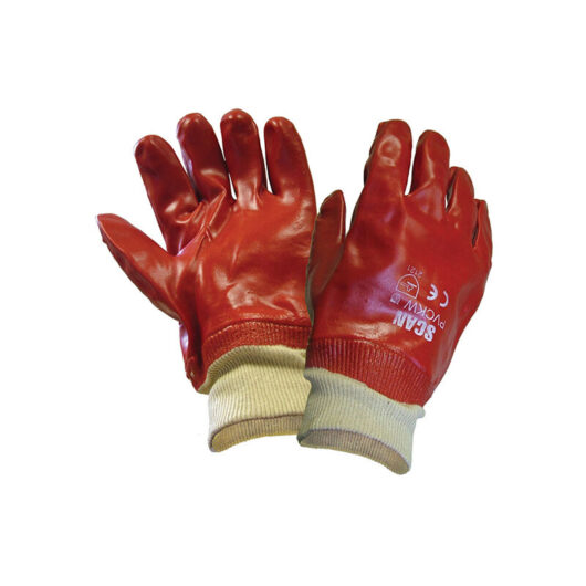 Scan scaglopvckw pvc Knitwrist Gloves One Size