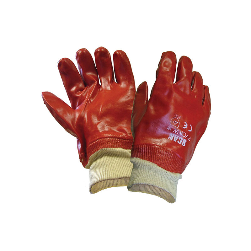 Scan scaglopvckw pvc Knitwrist Gloves One Size