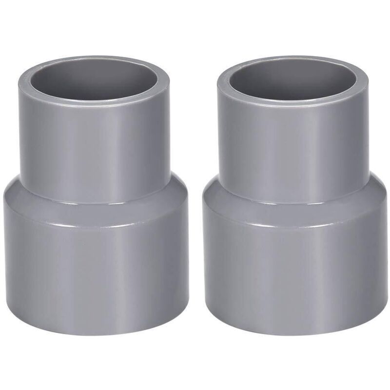 Tinor - 32mm x 20mm pvc Pipe Reducer Fitting Coupling Hub dwv Gray 2Pcs
