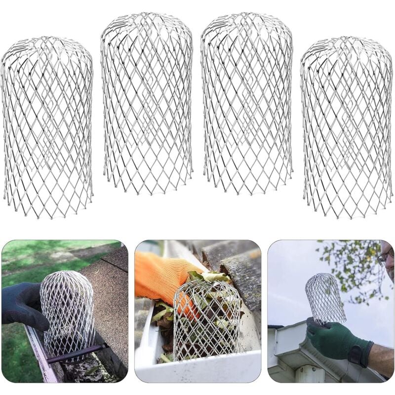 8.5x16cm Aluminum Gutter Filters, Gutter Strainers, Gutter Guards, for Sewer Gutters, Drainage, Roof Defoliation