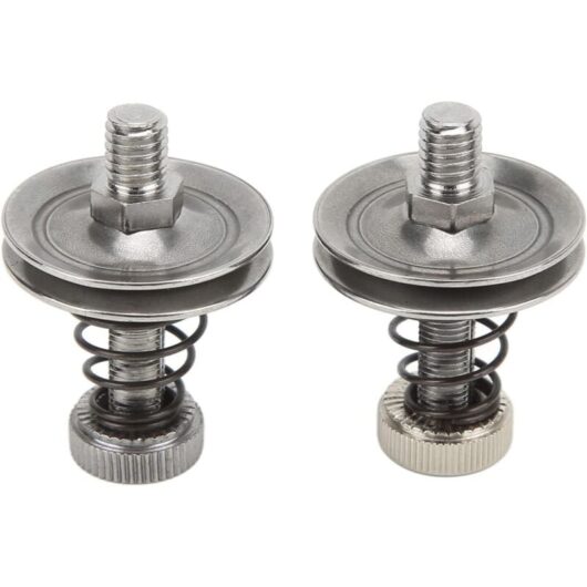 CCYKXA 2Pcs Stainless Steel Thread Tension Assembly Sewing Spring Parts for Sewing Machines Accessory 3.5x1cm/1.4x0.4in