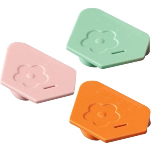 CCYKXA (Orange, Pink, Green) 3Pcs Magnetic Seam Guide for Sewing Machine Multifunctional Polygonal Hemming Seam Guide with Scale Accurate Sewing