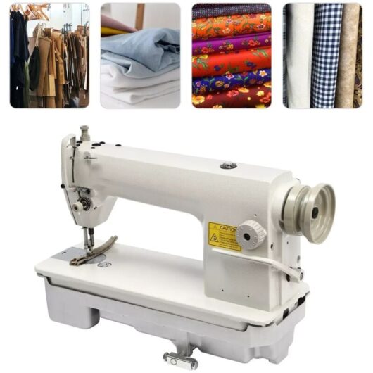 Heavy Duty Industrial Sewing Machine, Commercial Straight Stitch Sewing Machine, High Speed Flatbed Sewing Machine for Leather Rubber Canvas Shoes