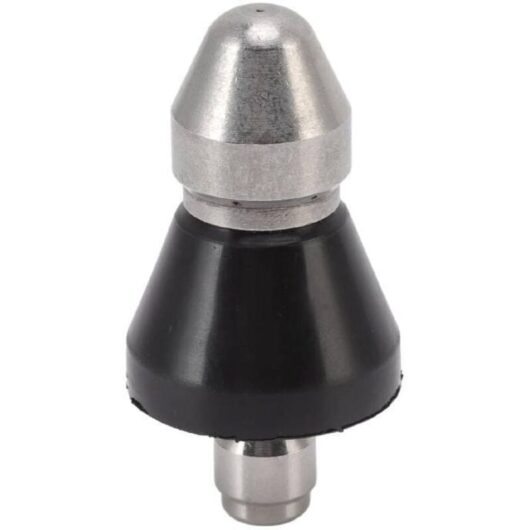 High Pressure Sewer Pipe Cleaning Nozzle, G1/4 Stainless Steel Pipe Unclogging Nozzle, Sewer Pipe Dredging and Cleaning Tools, 1 Front Jet and 6 Rear