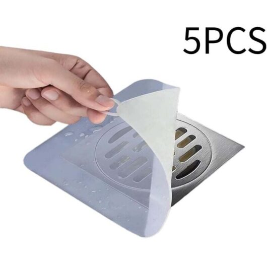 Odor-Proof Silicone Drain Stopper, 5 Pack, Sewer Deodorizing Cover, Leakproof Seal for Kitchen, Bathroom and Laundry Room, Effective and Reusable