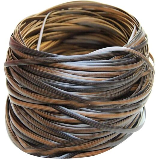 Plastic Rattan - 32m - Wicker Repair Material - High Strength - Patio Chair Repair Kit - Wicker Furniture Repair - Brown - RWGarden Furniture Cover