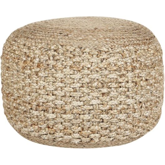 Pouffe DINNI Jute Beige