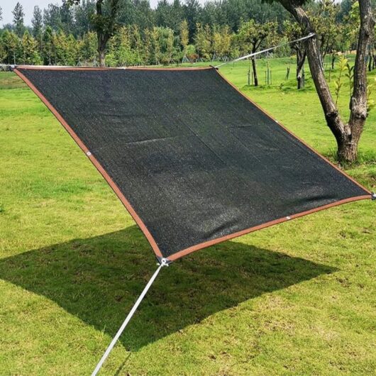 Premium Quality Black Shade Net, Knitted Shade Fabric, 85% UV Resistant Sun Protection Net, Shade Sail for Plants, Home, Kennel, Pool (3x4m)