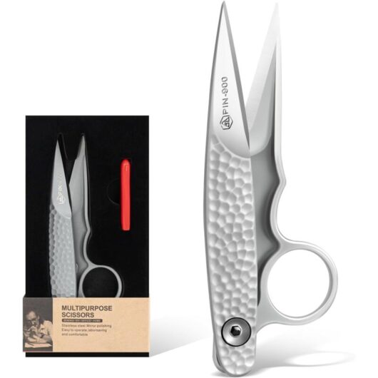 Premium Tailor Scissors, Small Multi-Purpose Stainless Steel Scissors for Sewing, Embroidery, Leather, Craft, Sewing Tools