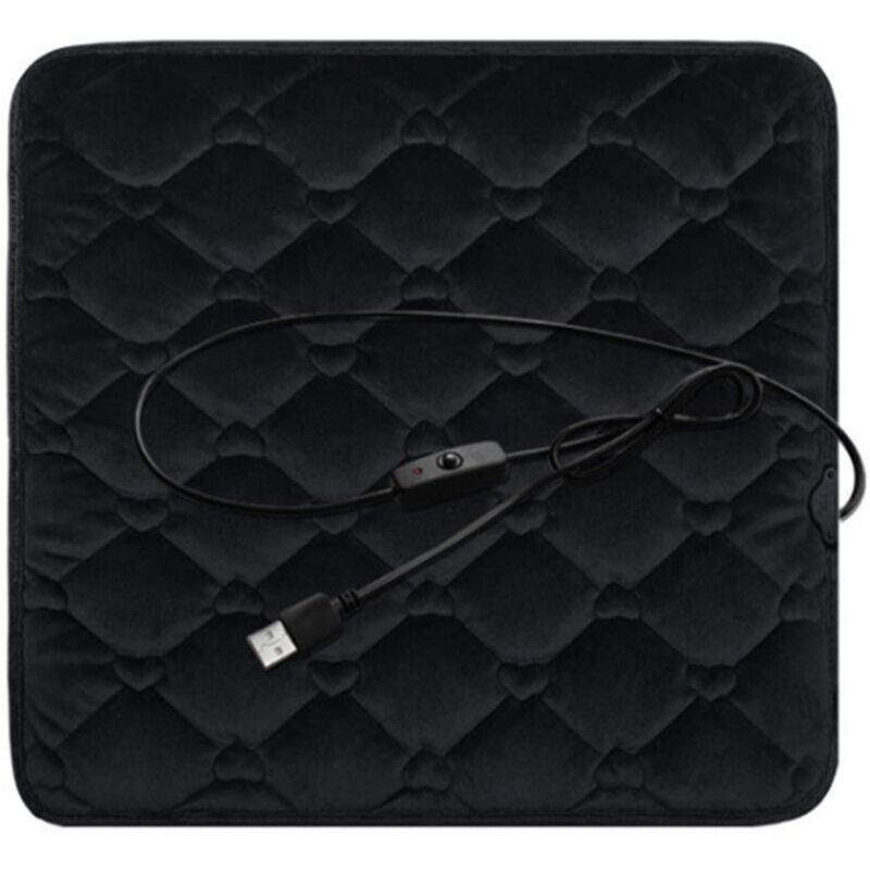 USB Heated Car Seat Cushion, 5V Electric Heating Pad, Non-Slip Heating Cover for Chair, Winter Warm Office Chair, Home Sofa