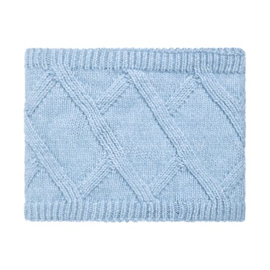 Weird Fish Candy Cable Knitted Faux Fur Lined Snood Lake Blue Size ONE