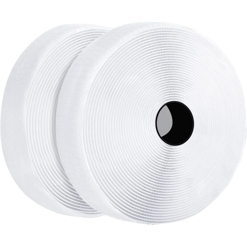 25M Adhesive Hook and Loop Tapes Adhesive Tapes Strip Tape Scratch Sticker Mosquito Net Hook Loop Roll Scratch