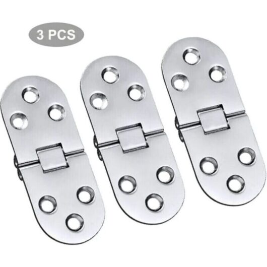 3PCS Alloy Table Hinges Stainless Steel Hinges Door Folding Flap Hinges Table Hinges Folding Hinges Alloy Flip Hinges For Drawer Table Desk Sewing