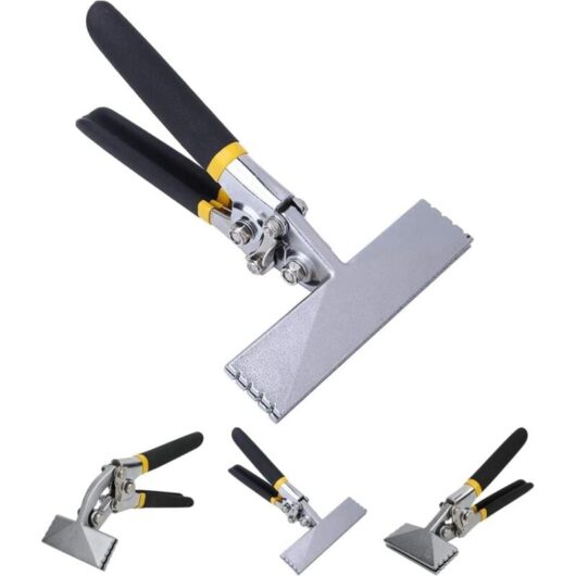 6-Inch Multifunctional Crimping Pliers for Sheet Metal Work, Hand Bending Tool for Old Straight Bending Machine