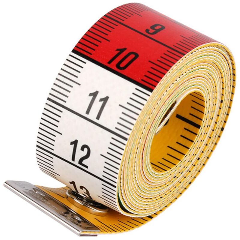 CCYKXA (1 Piece) Double Sided Tailor Tape Measures, Soft Dressmaker Tape Measure 1.5m 60 Inch Tailor Dressmaker Fabric Ruler