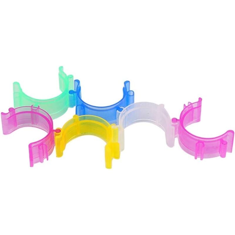 CCYKXA 50 Pieces Bobbin Clips for Embroidery, Quilting, and Sewing Thread Small Bobbin Clips Sewing Machine Accessory Tool Mixed Colors