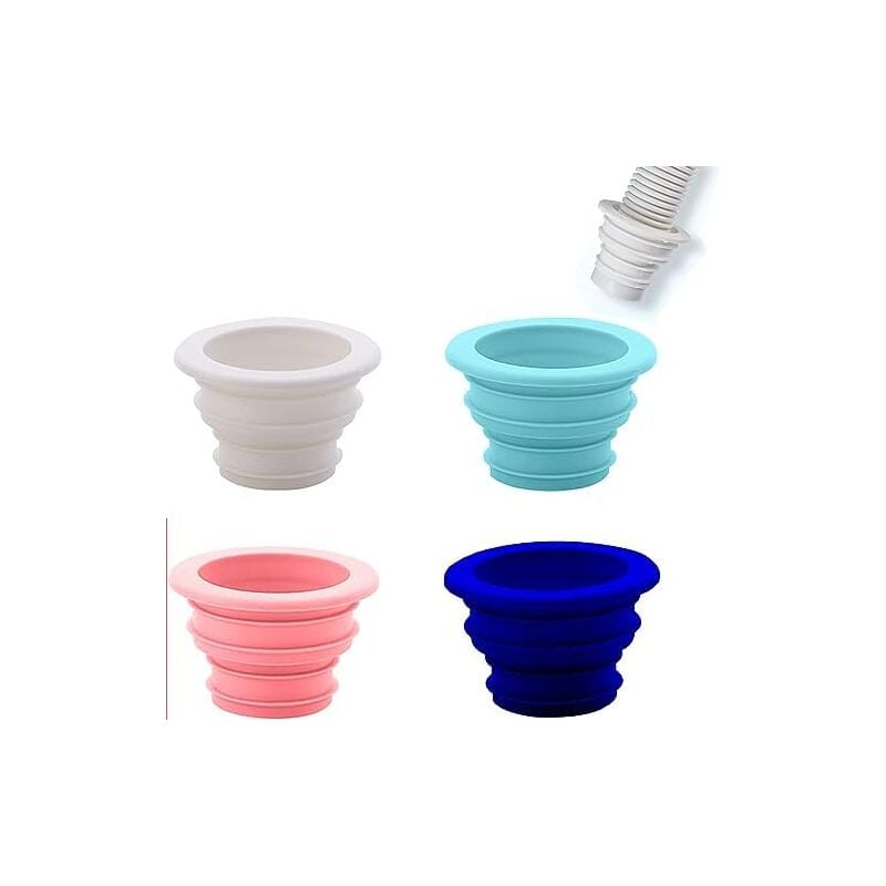 Csparkv - Deodorant Drain Pipe Seal, Pipe Sealing Plug, Drain Pipe Sealing Plug, Sewer Pipe Sealing Gasket, Deodorant Sealing Plug, 4 Pieces