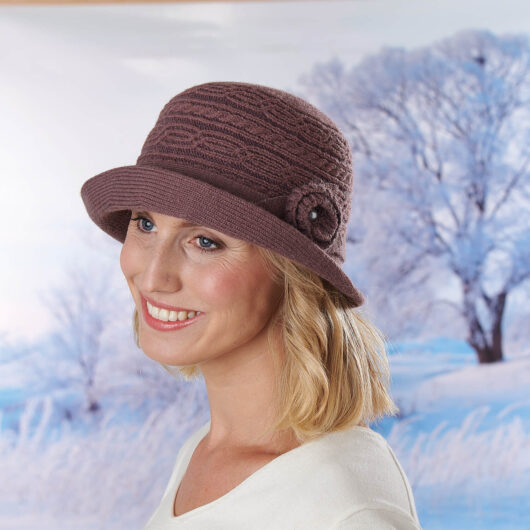 Plum Knitted Hat