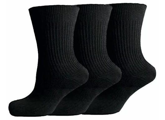 Smooth-Knit Soft Cotton Socks - 3 to 24 Pairs!