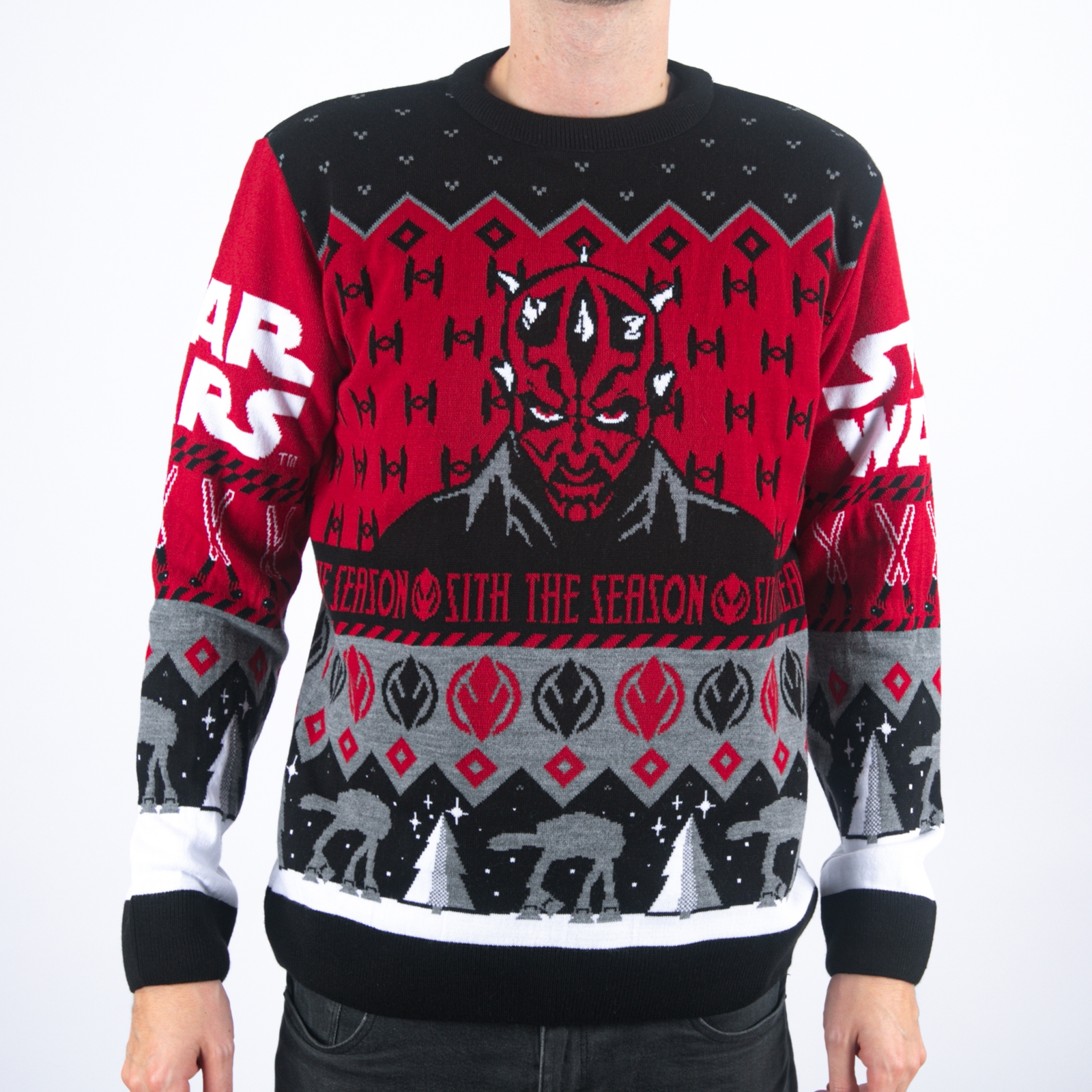Star Wars Sith The Season Knitted Christmas Jumper - XXL