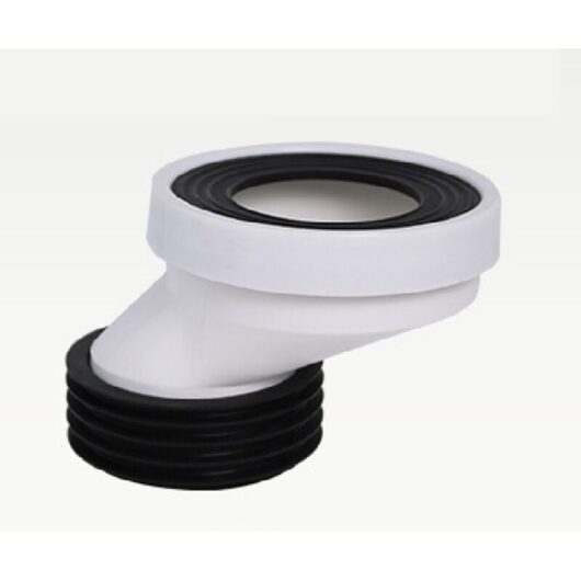 Toilet hose connection nozzle: eccentric straight drain nozzle (5 cm)