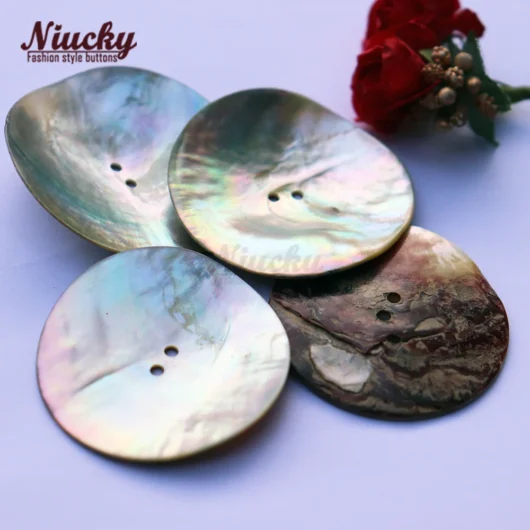 35mm - 50mm Large Akoya Shell Button for Sewing DIY Decorative Accessories Natural Real Shell Big Sewing Material