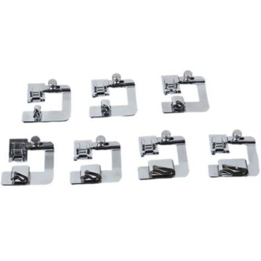 6-Piece Sewing Machine Set: Presser Foot, Hem Foot (3/8, 4/8, 5/8, 6/8, 7/8, 8/8 inch)