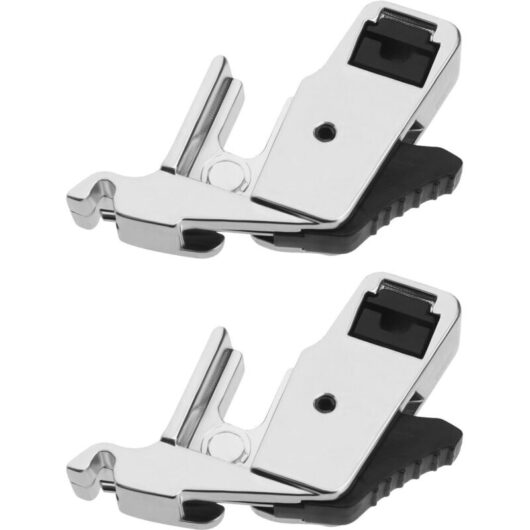 CCYKXA Set of 2 presser foot adapters for sewing machines, compatible with Brother sewing machines and Janome.