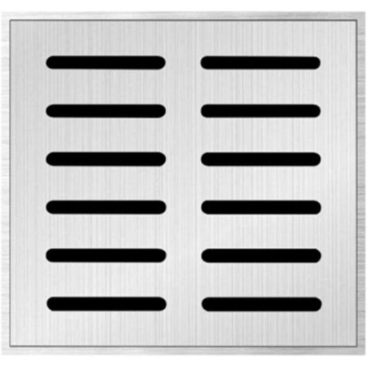 CCYKXA Stainless steel floor drain with frame, stainless steel sewer drain, rainwater grate, square floor drain with frame (200 x 200 x 20 x 2 mm)