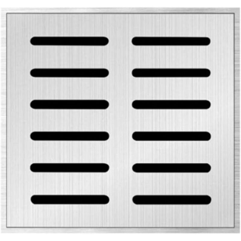CCYKXA Stainless steel floor drain with frame, stainless steel sewer drain, rainwater grate, square floor drain with frame (200 x 200 x 20 x 2 mm)
