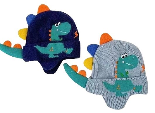 Children's Adorable Dinosaur Knitted Hat - 4 Colours