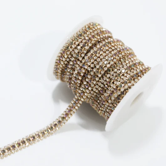 Diamond Sewing Trim Applique Elegant Crystal Rhinestones Chains for Garment & Shoe Decor Sew-on Dress Decoration
