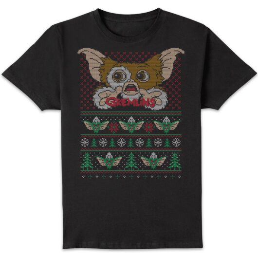 Gremlins Ugly Knit Men's Christmas T-Shirt - Black - S