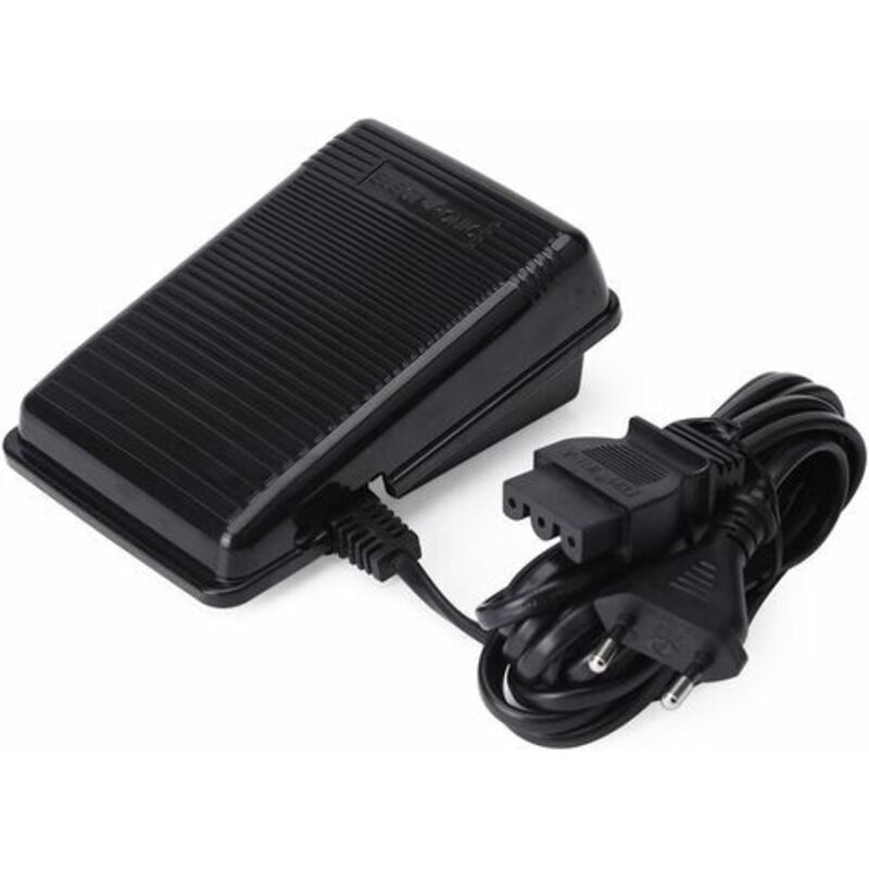 Household Sewing Machine Foot Pedal, Electric Corded Foot Pedal, Universal Speed Controller (Black) (EU Plug)