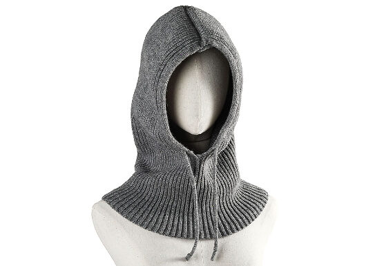 Knit Neck Warmer Drawstring Hood - 7 Colours!