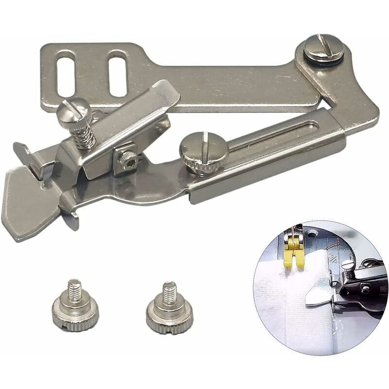 Sewing Machine Foot - Rolled Hem Foot - Sewing Machine Foot - Adjustable Foot - Stainless Steel Sewing Machine Foot, Suitable for Standard Sewing