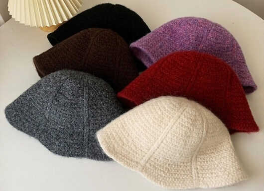 Winter Knitted Bucket Hat - 6 Colours