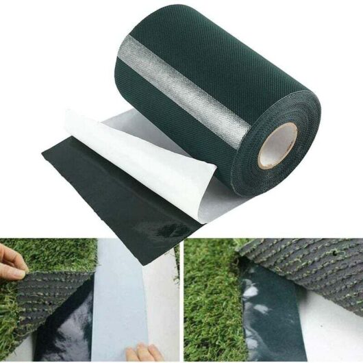 10m x 15cm self-adhesive lawn tape, carpet tape, artificial grass sewing tape, lawn carpet adhesive tape, green fixing tape, lawn sewing tape