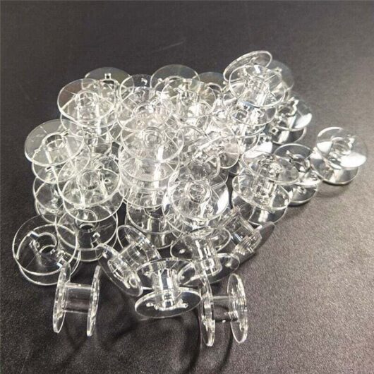 30pcs Plastic Bobbins, Sewing Machine Bobbins for Brother Singer Kenmore Janome Most Sewing Machines - RAPANDA