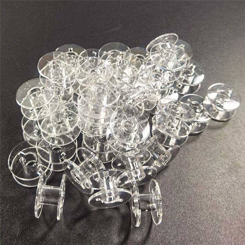 30pcs Plastic Bobbins, Sewing Machine Bobbins for Brother Singer Kenmore Janome Most Sewing Machines - RAPANDA