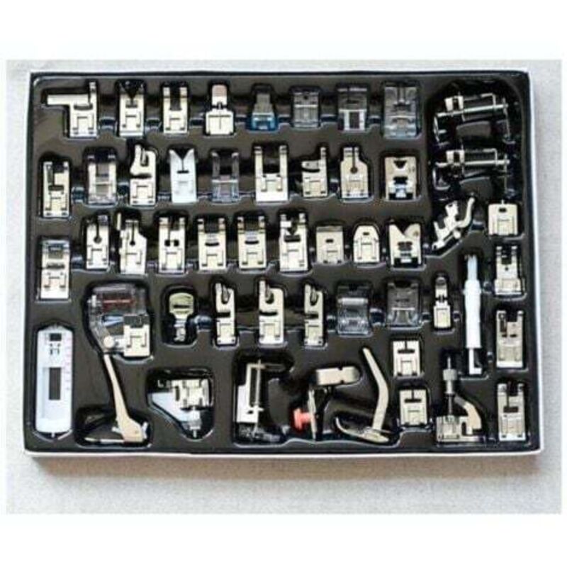 52-piece professional presser foot multi-function sewing machine set for Brother, Singer, and home sewing machines, 505A presser foot set +