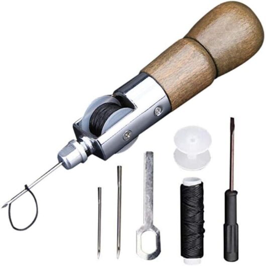 7-piece DIY hand sewing kit for leather and canvas processing (173 mm)