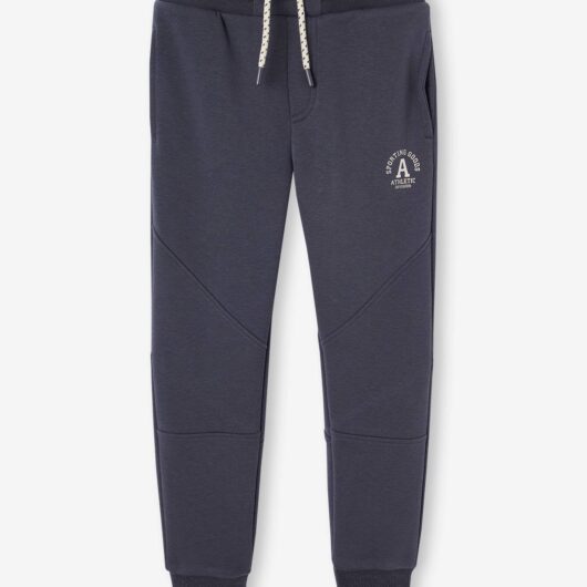 Athletic Joggers in Fleece for Boys anthracite
