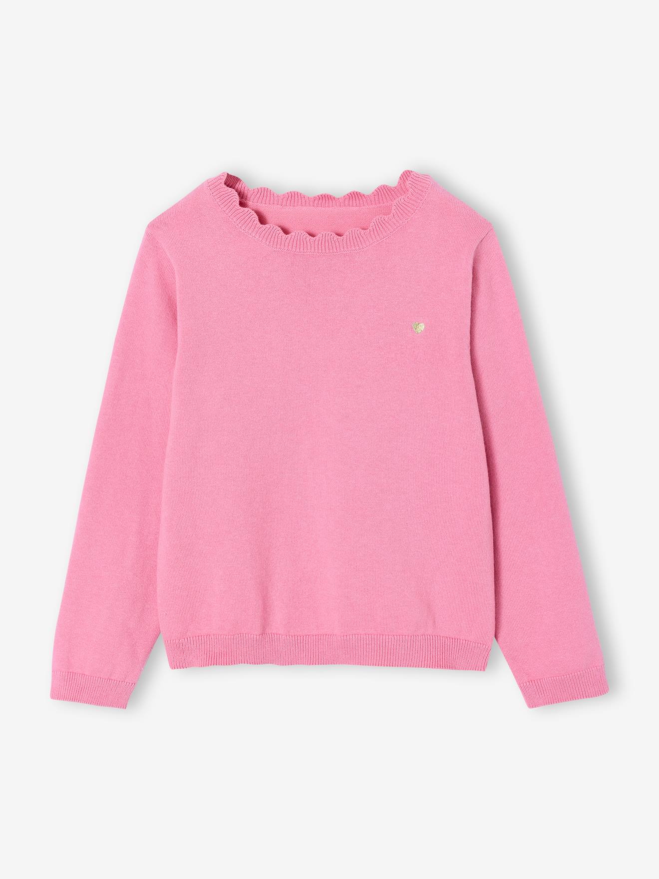 BASICS Jumper for Girls peony pink