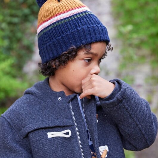 Beanie + Snood + Gloves/Mittens (2/3 Years) Set medium blue