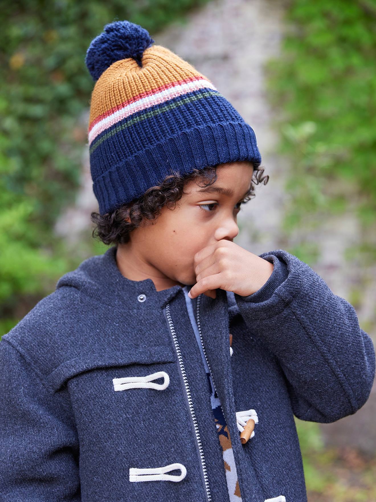 Beanie + Snood + Gloves/Mittens (2/3 Years) Set medium blue