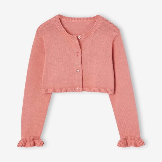 Bolero Cardigan for Girls old rose