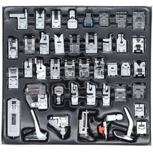 COUCOU 42-piece sewing machine presser foot set for home sewing machines, multifunctional sewing machine presser foot combination set, sewing gifts,