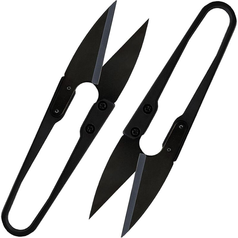 Ccykxa - 2 Pcs Mini Bonsai Scissors,Garden Pruning Shears,U Shape Embroidery Sewing Thread Sewing Scissors Pliers,Small Sewing Scissors,Sewing
